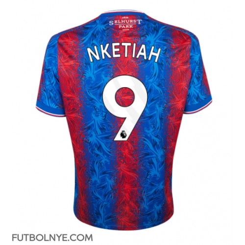 Camiseta Crystal Palace Eddie Nketiah #9 Primera Equipación 2024-25 manga corta